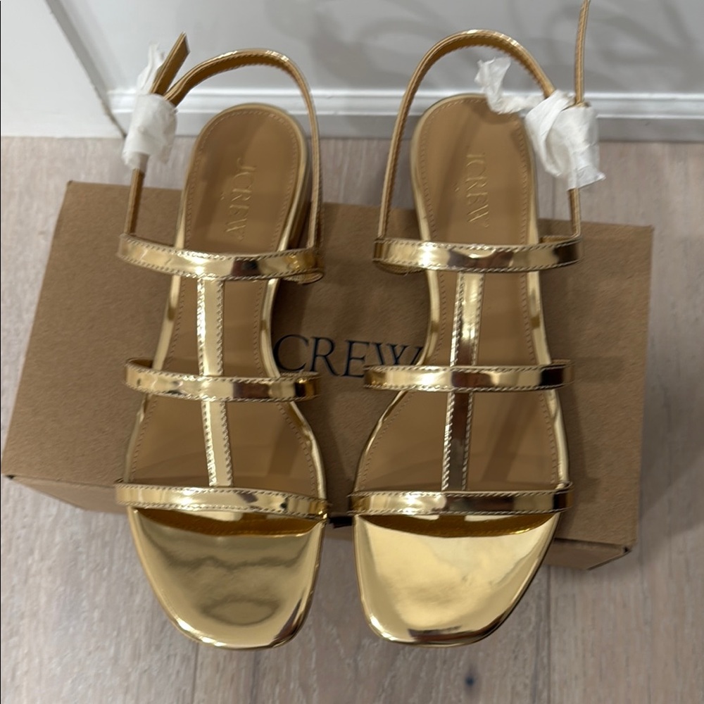 J. Crew Gold Women's Sandals